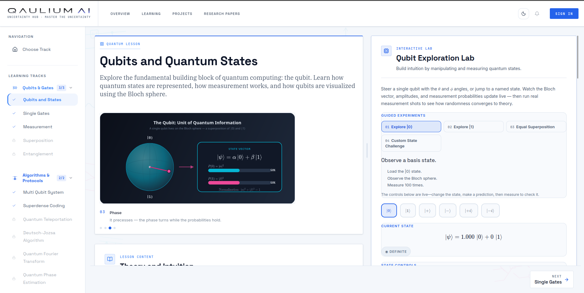 Qubit Exploration Lab